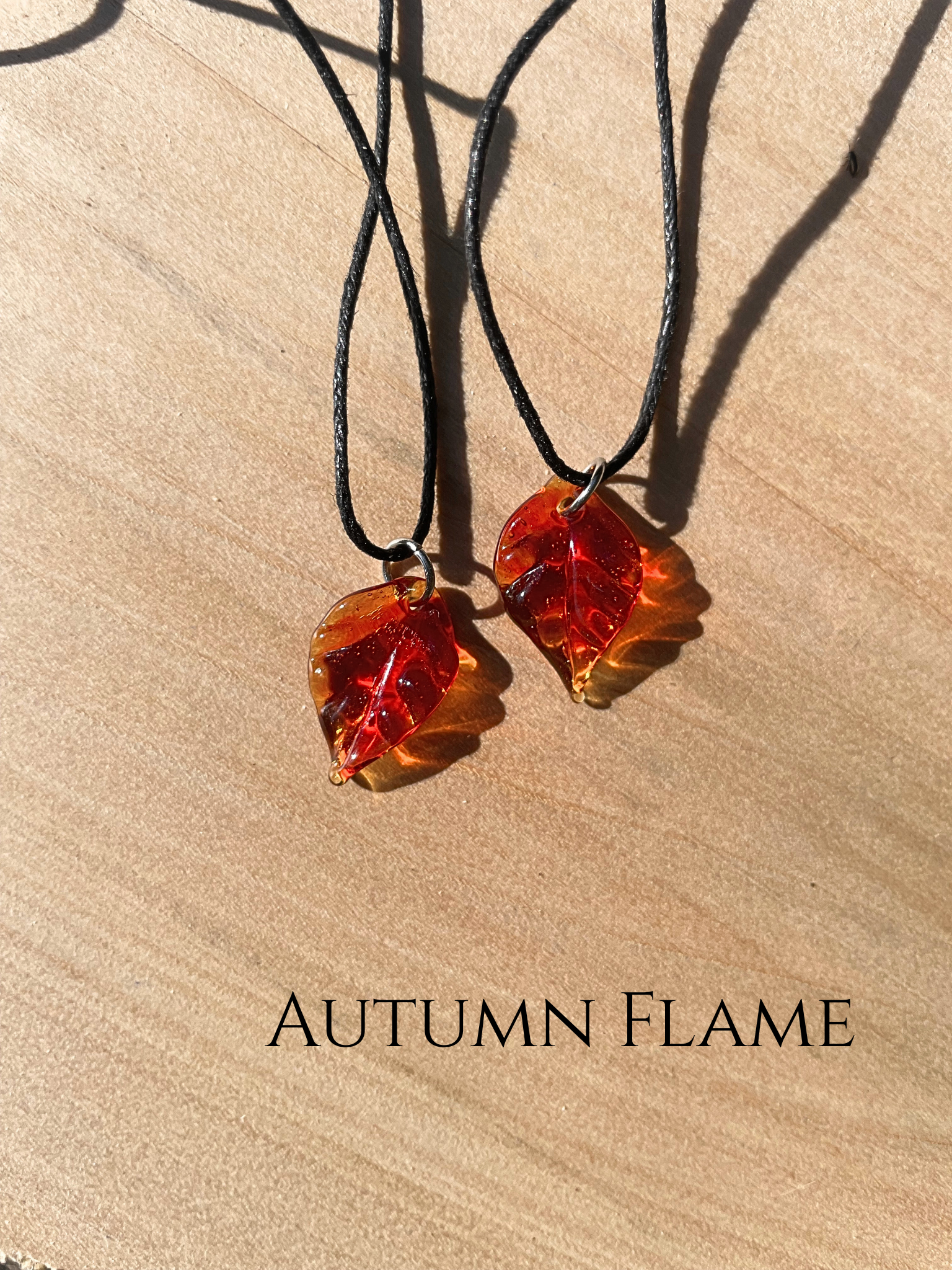 Glass Leaf Pendant