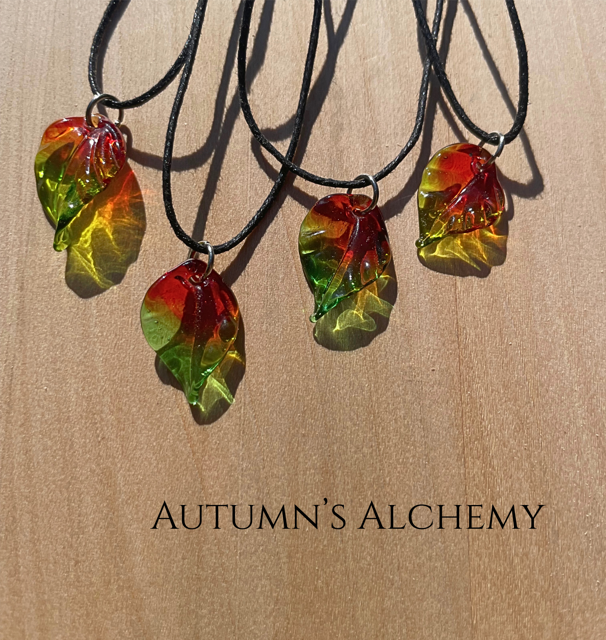 Glass Leaf Pendant
