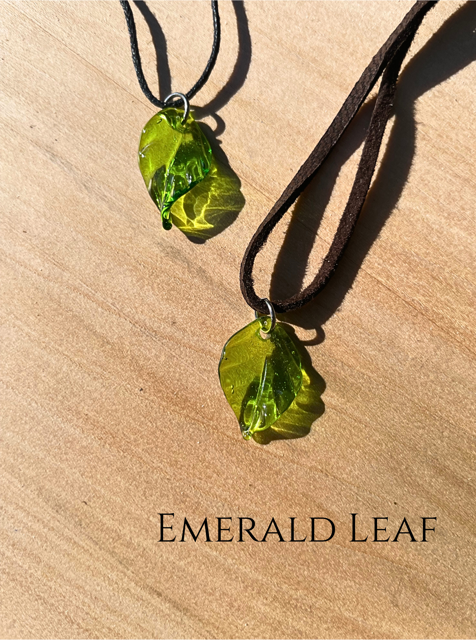 Glass Leaf Pendant