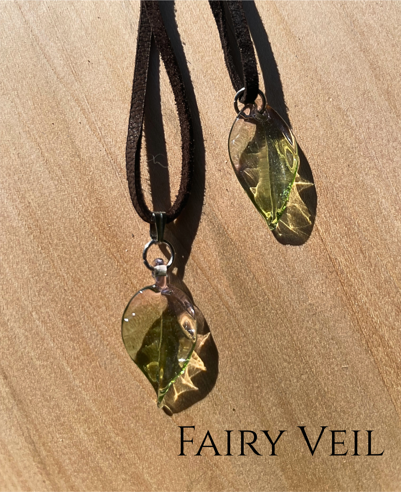 Glass Leaf Pendant